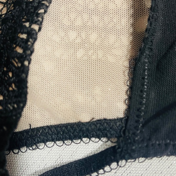 Nwt Youmita Black Embroidered Teddy S, M, L - Picture 10 of 11